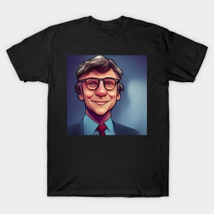 Bill Gates | Comics Style T-Shirt